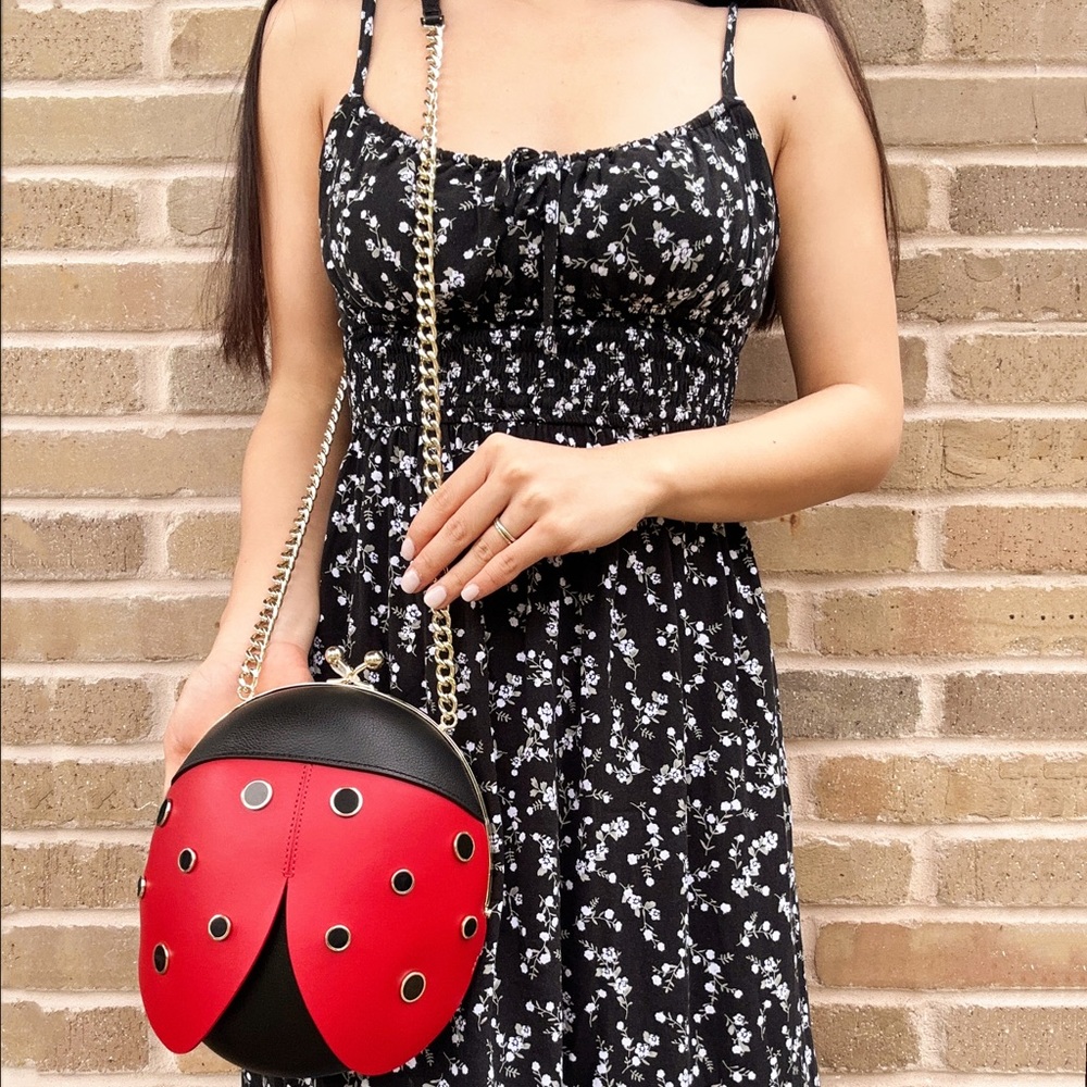 Kate Spade Dottie 3D Ladybug Crossbody Bag Novelty Purse Handbag